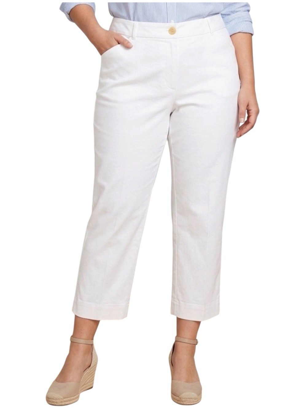 Talbots The Perfect Crop Pants Curvy Fit